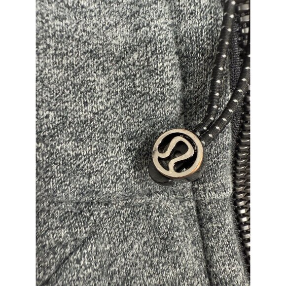 Lululemon Womens Scuba Hoodie Jacket Heathered Gray Full Zip Size 6 Athleisure - Picture 6 of 10